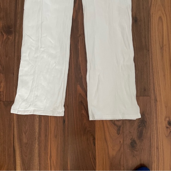 Heavy Manners Straight Leg Sweats in Snow White - Picture 2 of 12